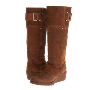 SOLD Sorel Toronto Equestrian Tall Suede Boots Womens 7.5 Brown Waterproof